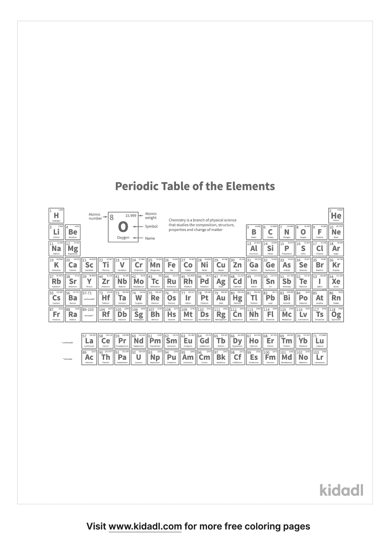 periodic table kidadl