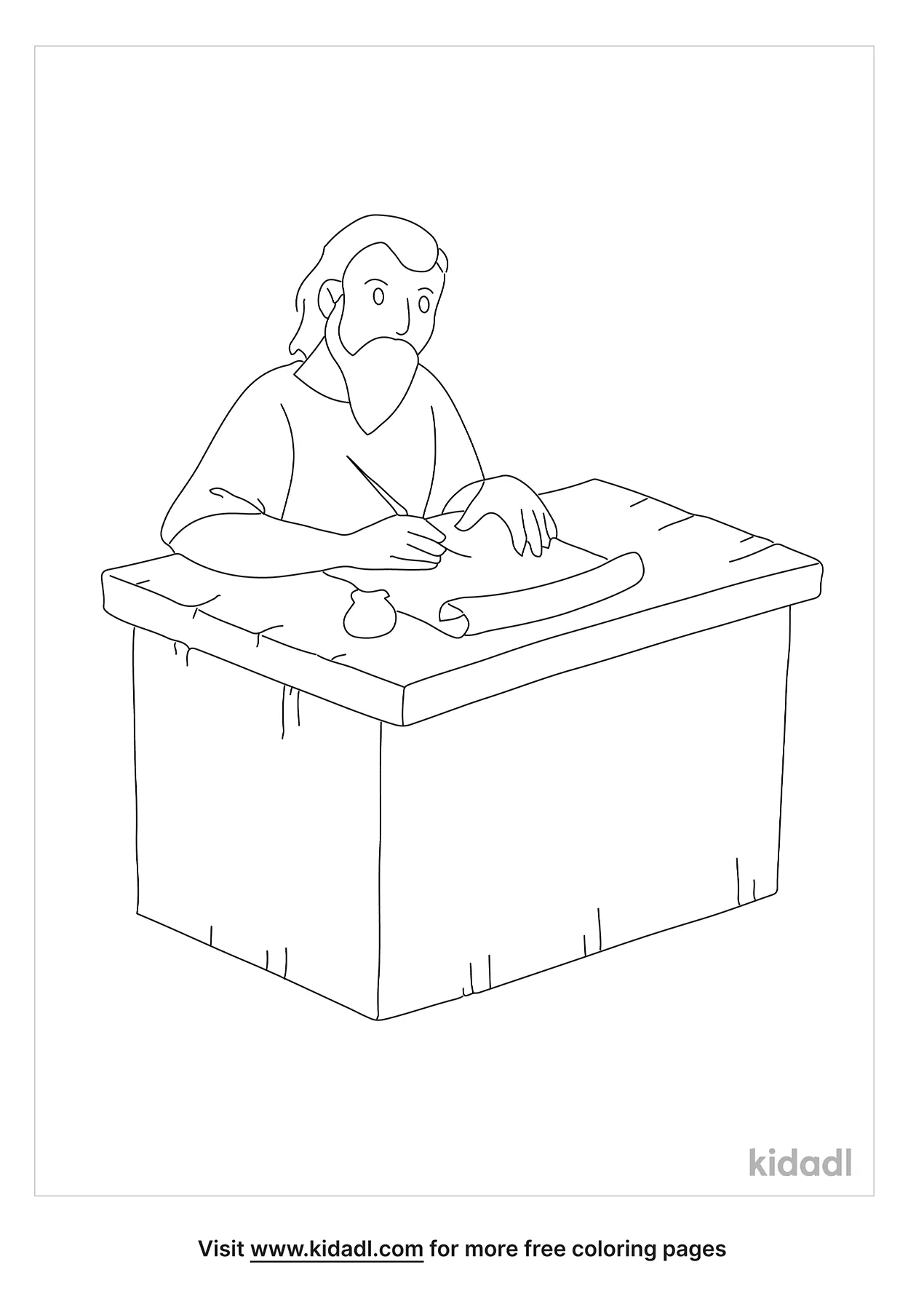 coloring pages paul letters