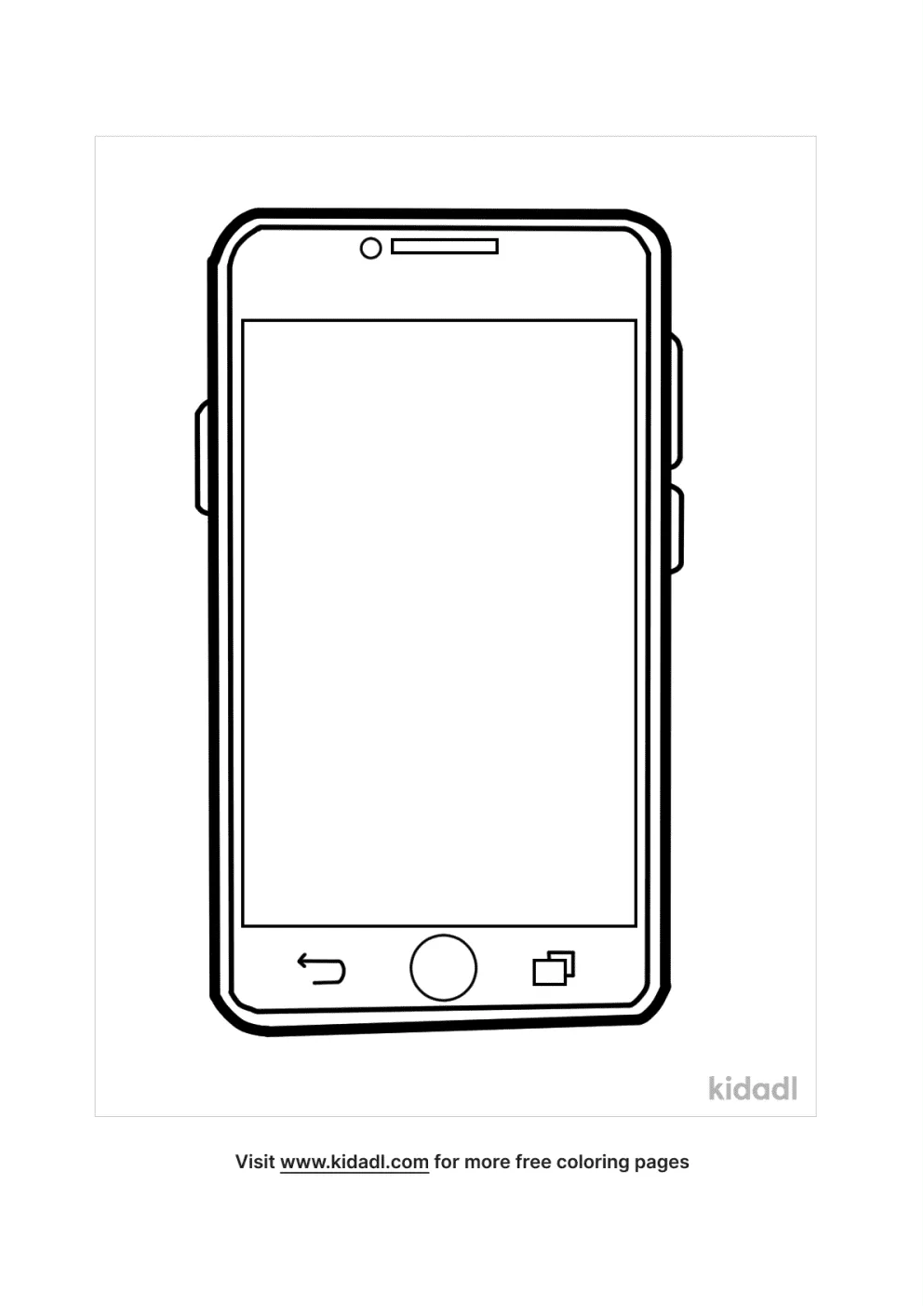Phone Coloring Pages   Free Home Coloring Pages   Kidadl