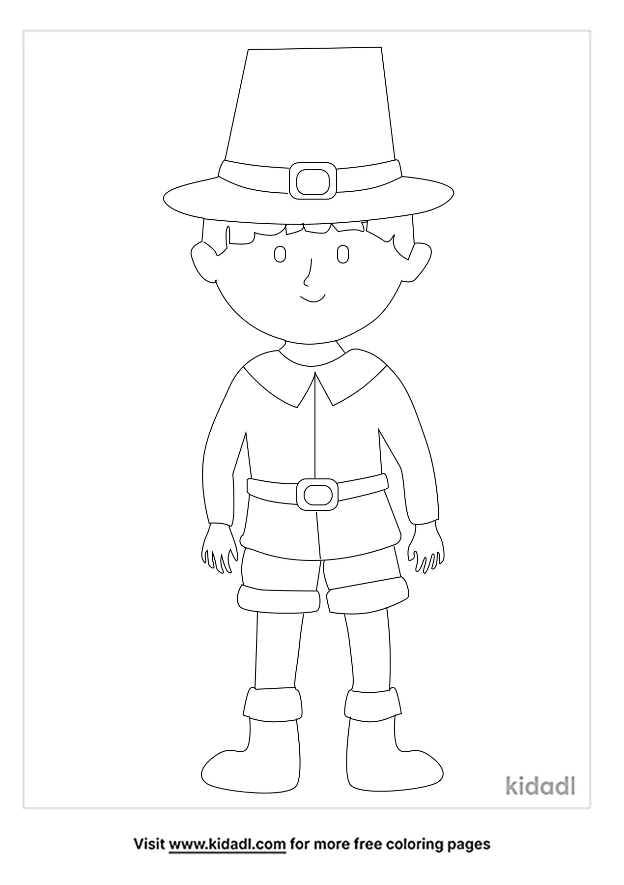 Pilgrim Boy Coloring Pages   Free People and celebrities Coloring ...