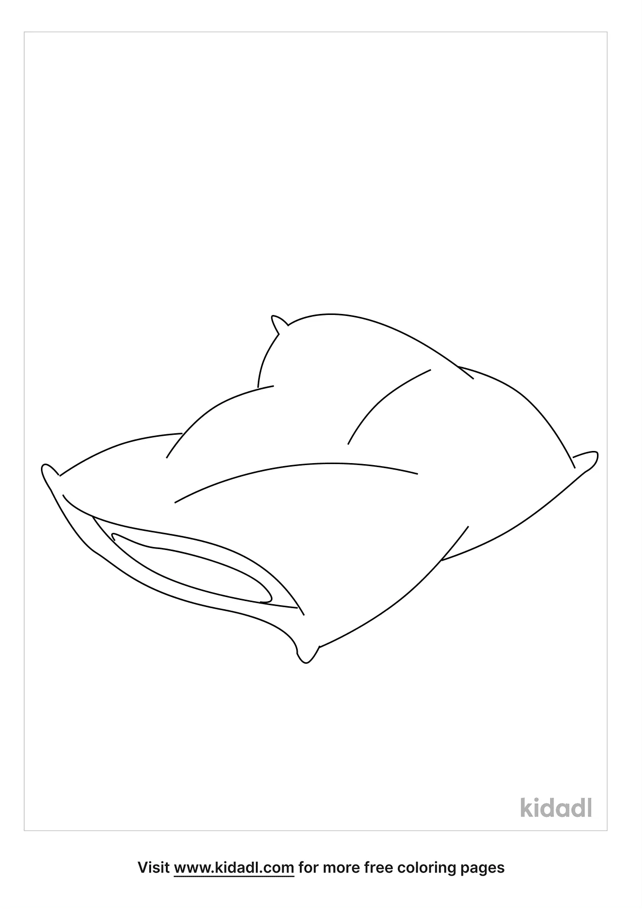 pillow featherbed coloring pages