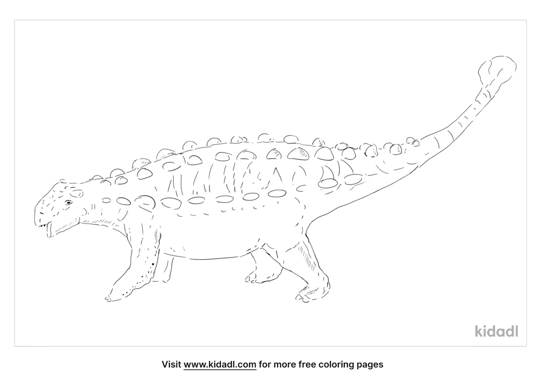 Pinacosaurus Coloring Page