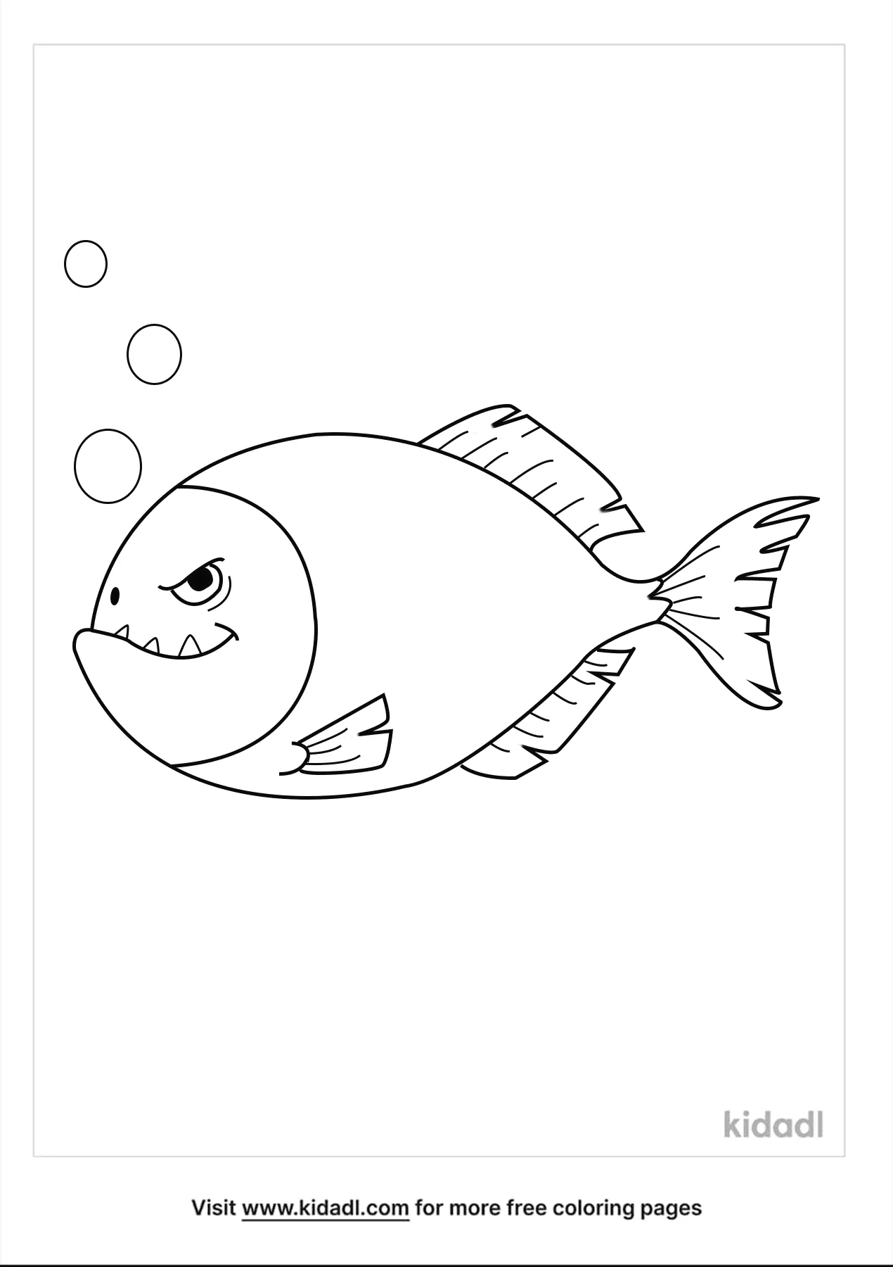 Piranha Coloring Pages