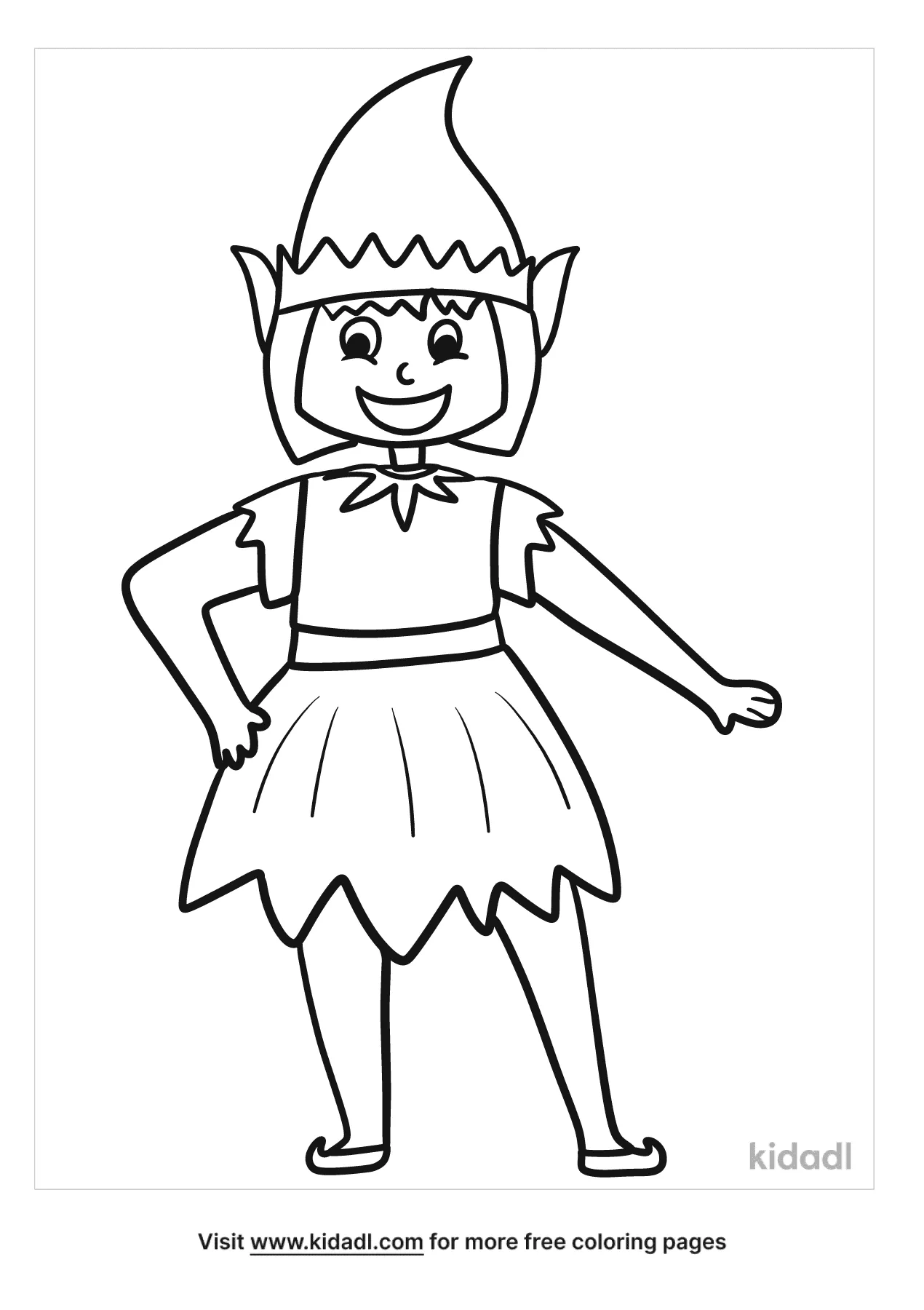 Pixie Coloring Page