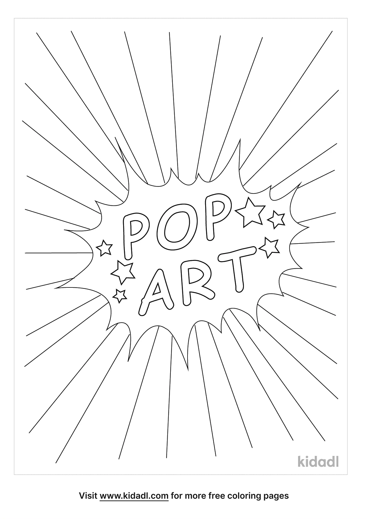pop art coloring pages