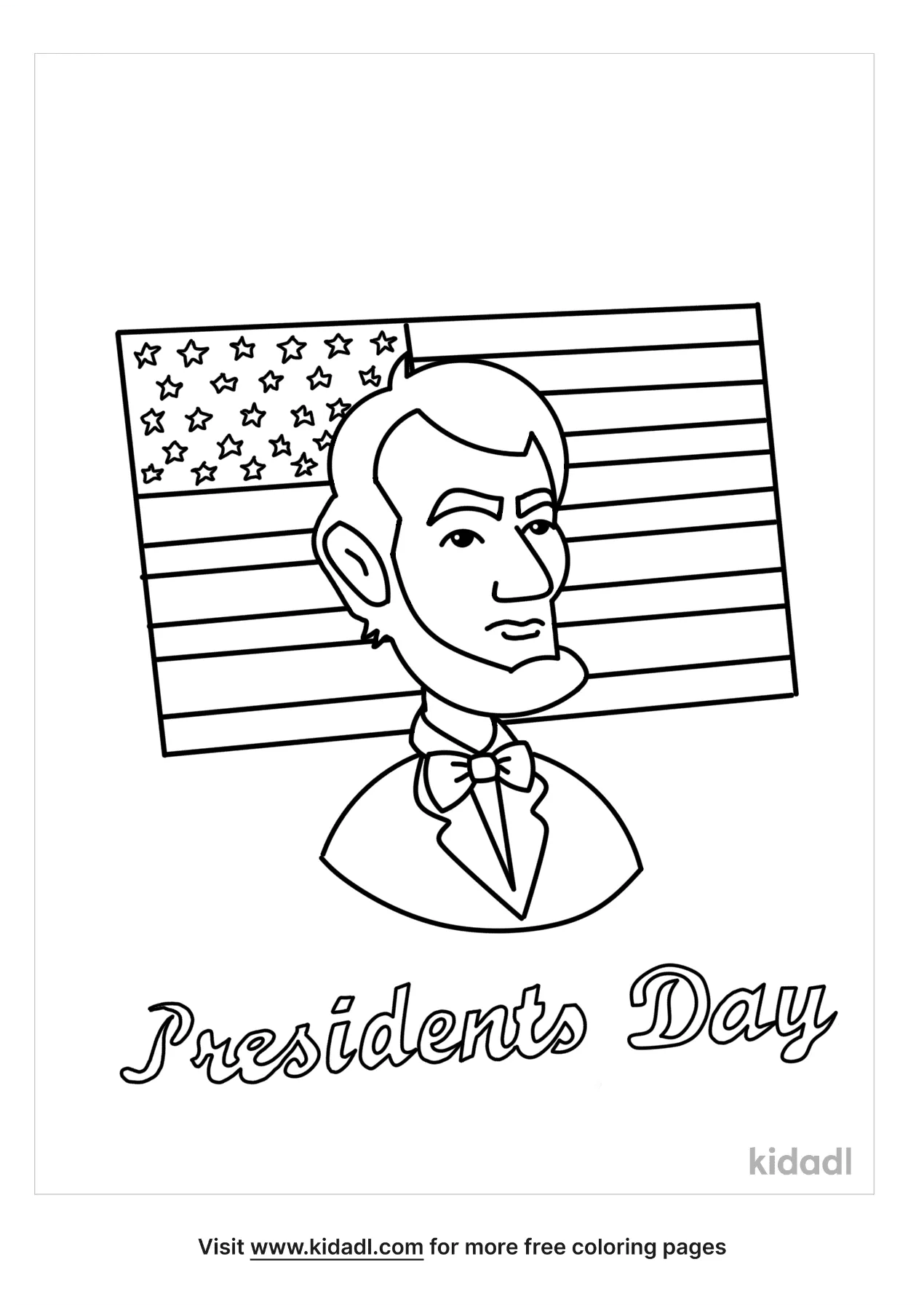 Free Presidents Day Coloring Page | Coloring Page Printables | Kidadl