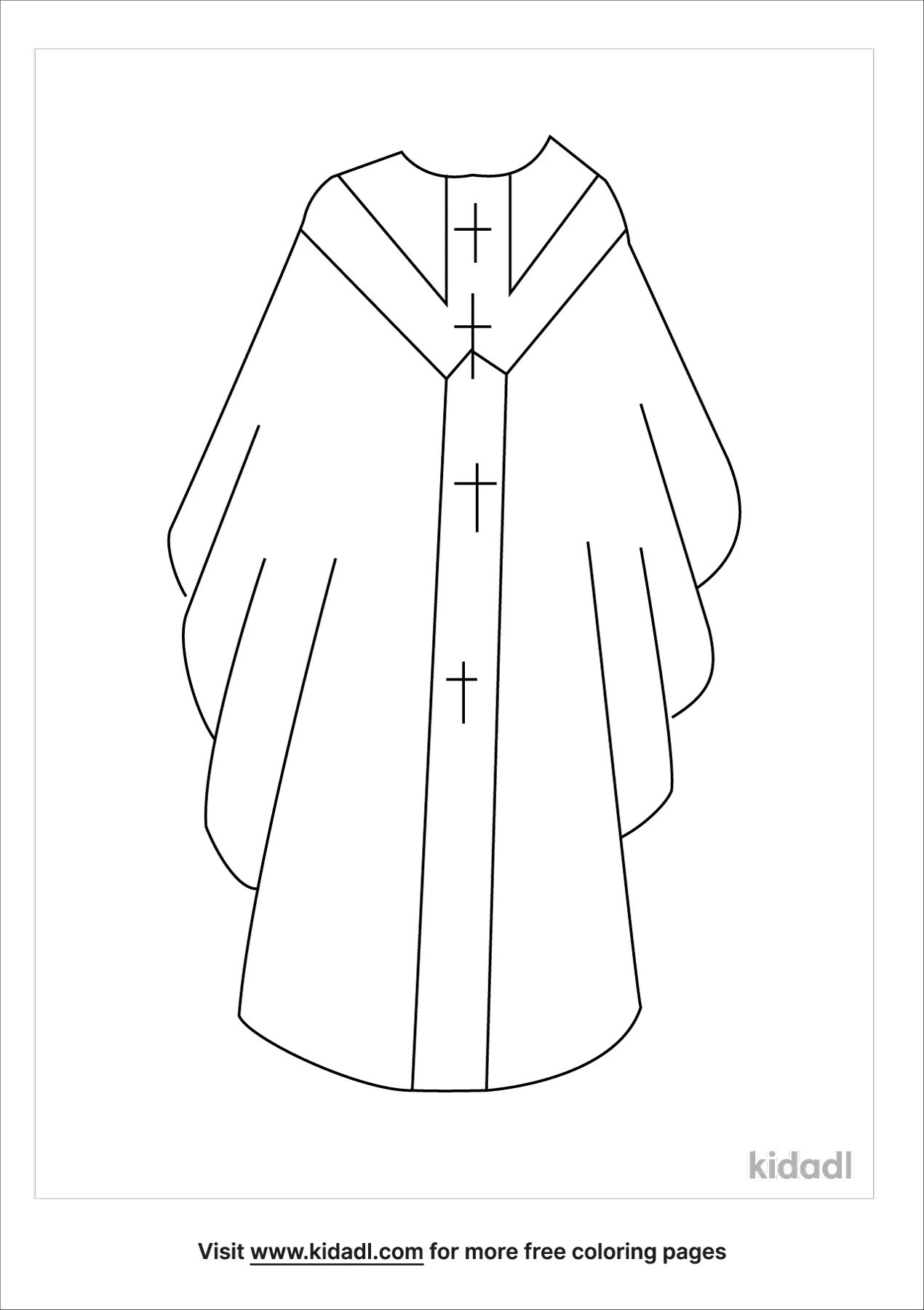 Priest Vestment Coloring Page