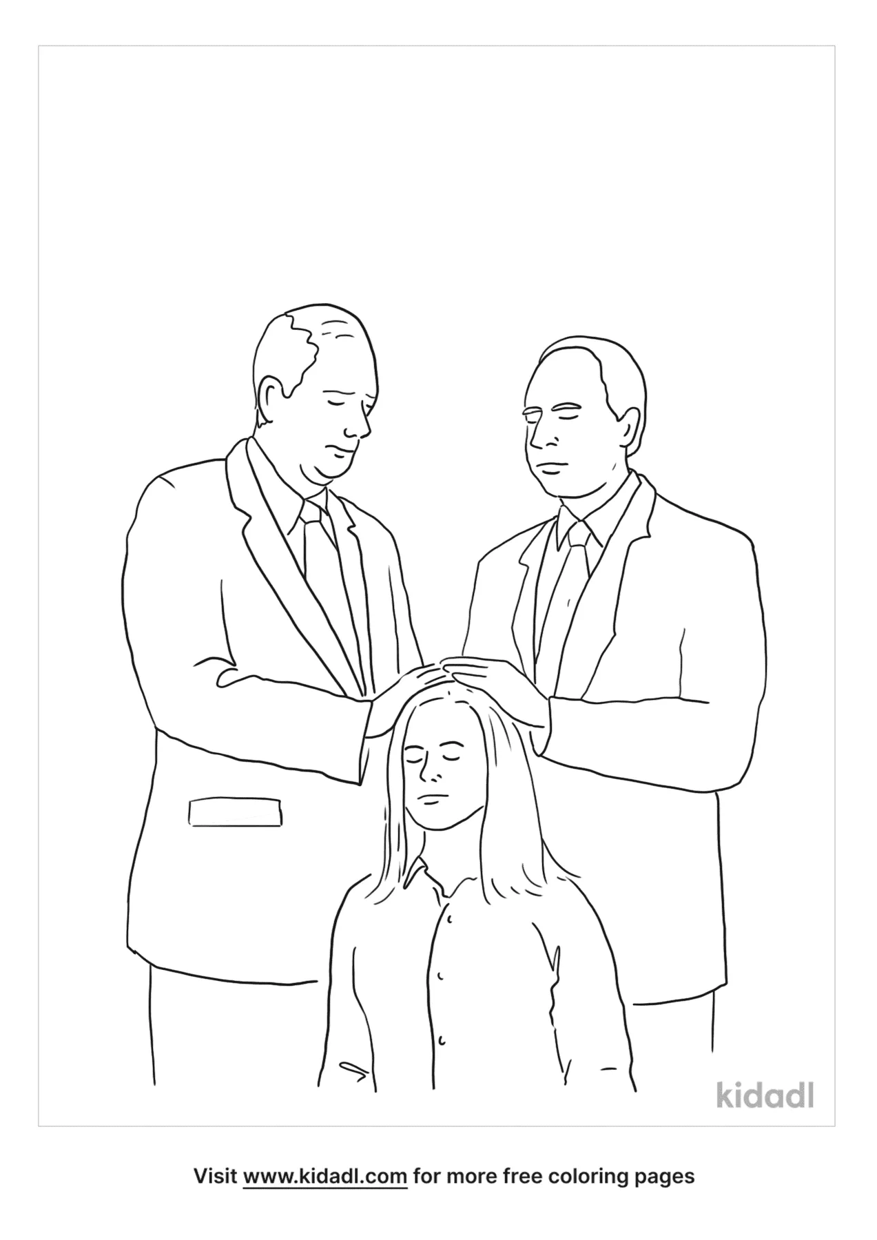Priesthood Blessings Coloring Page