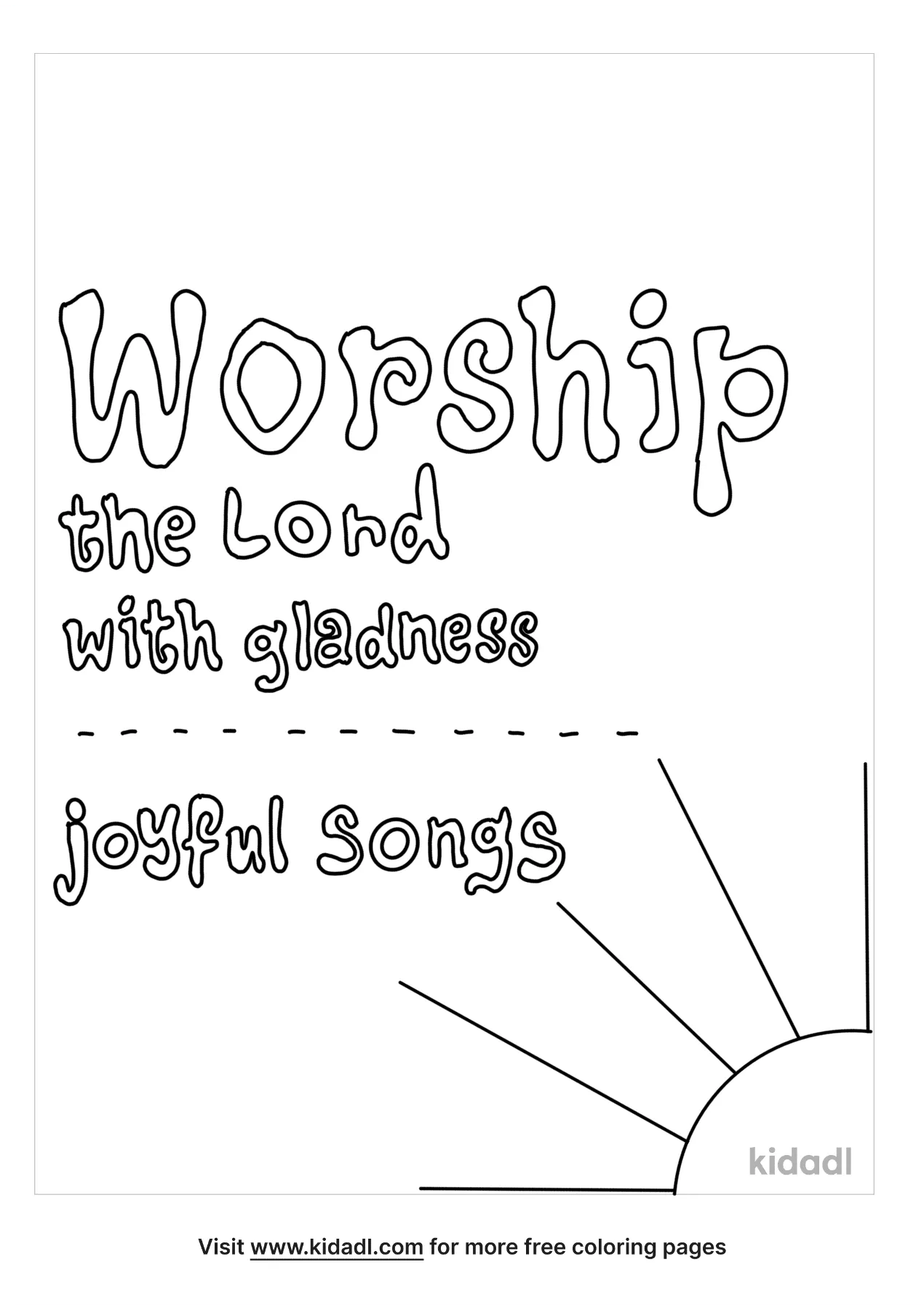 psalm 100:4 coloring page