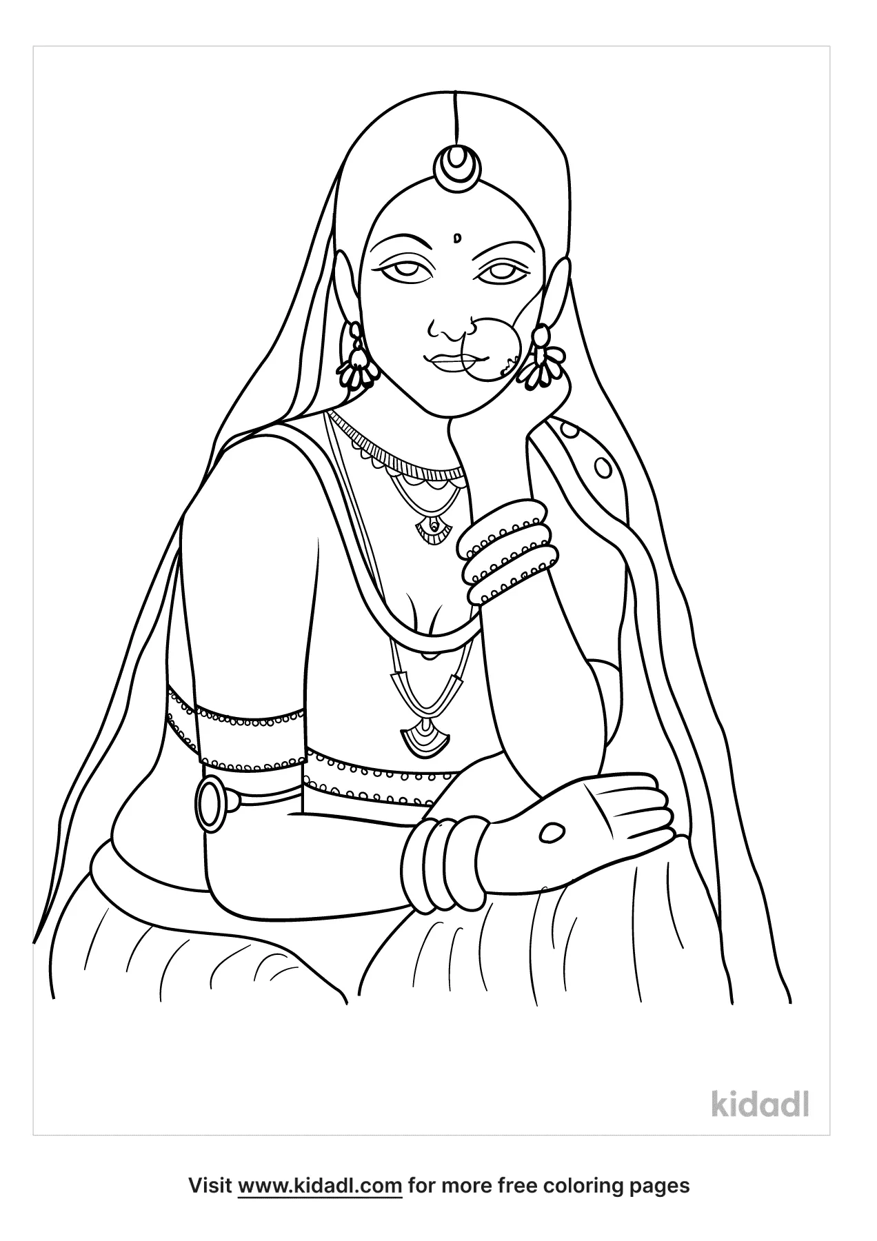 Indian Coloring Pages