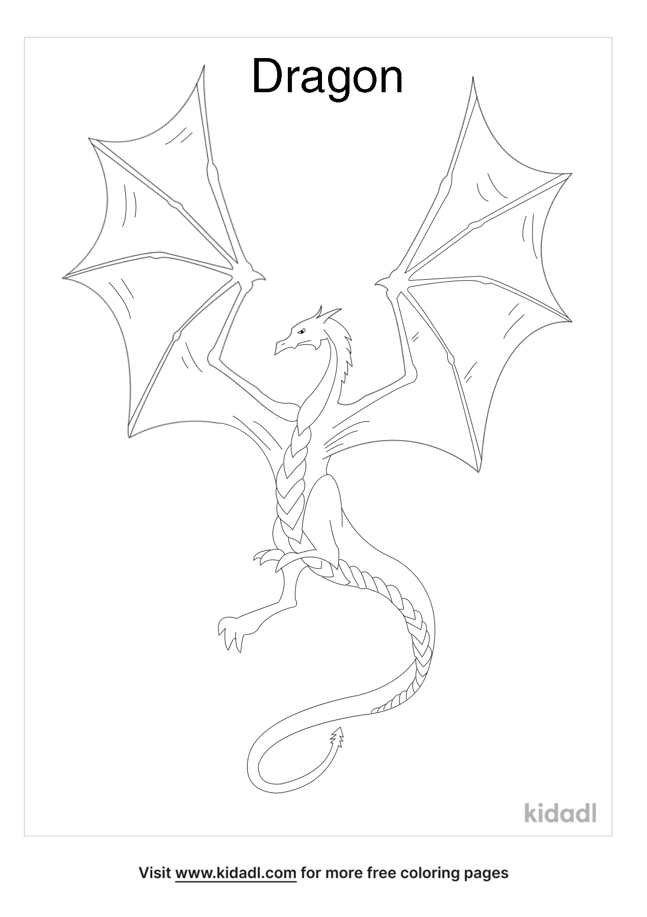 Free Realistic Dragon Coloring Page Coloring Page Printables Kidadl