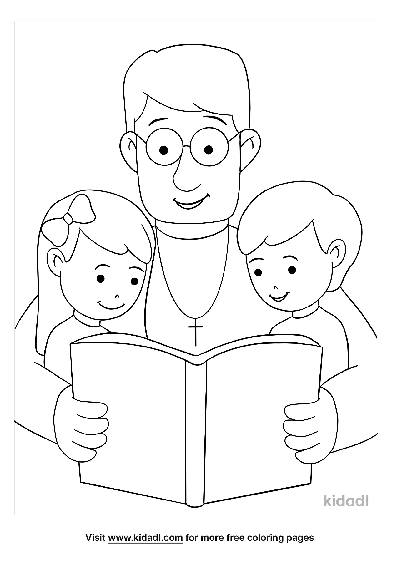 Religious For Dad Coloring Page