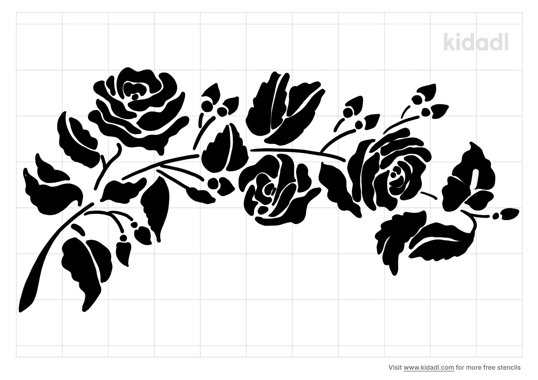 rose of green vine stencils free printable flowers stencils kidadl and flowers stencils free printable stencils kidadl