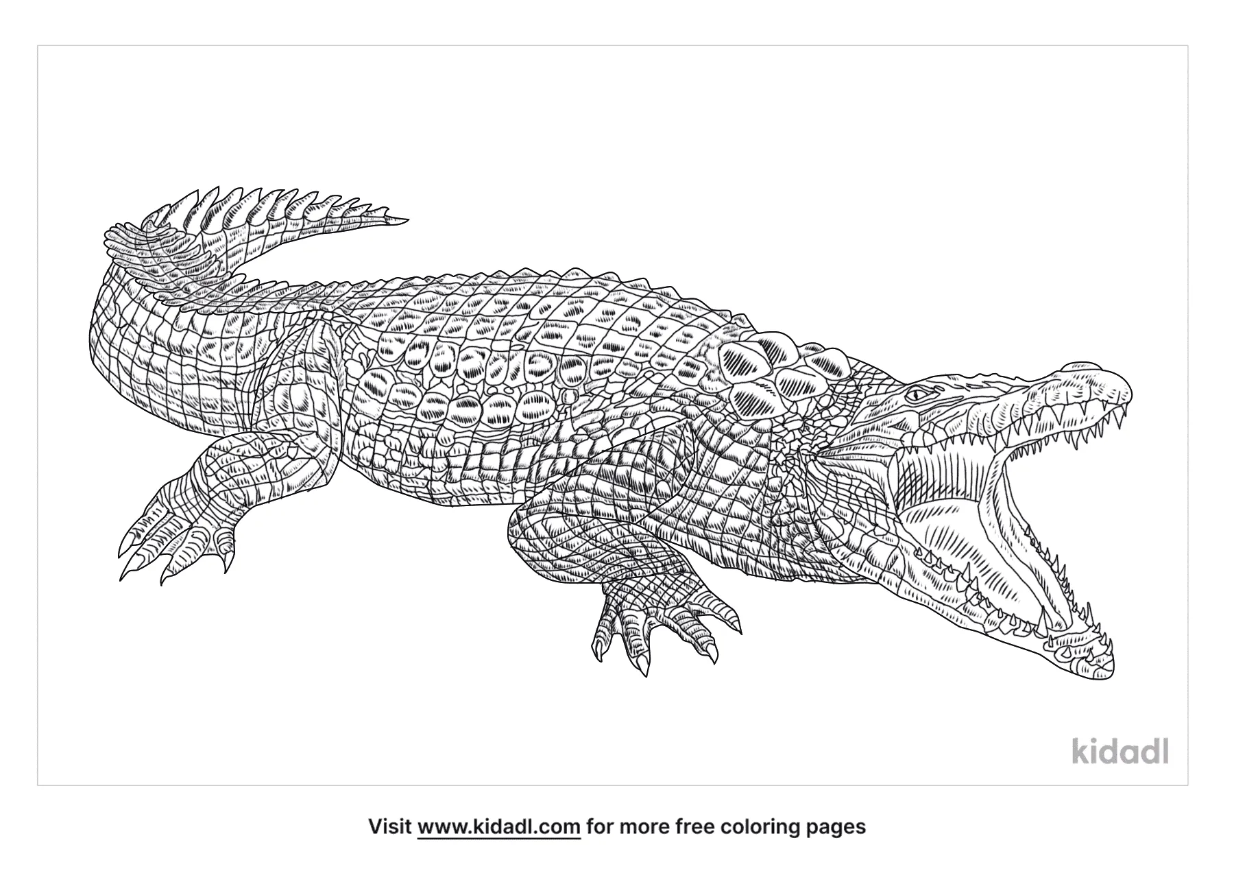 Распечатать фигурку гребнистый крокодил