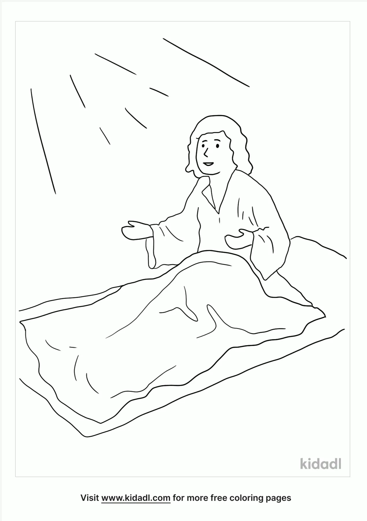 Samuel Hears God Coloring Page