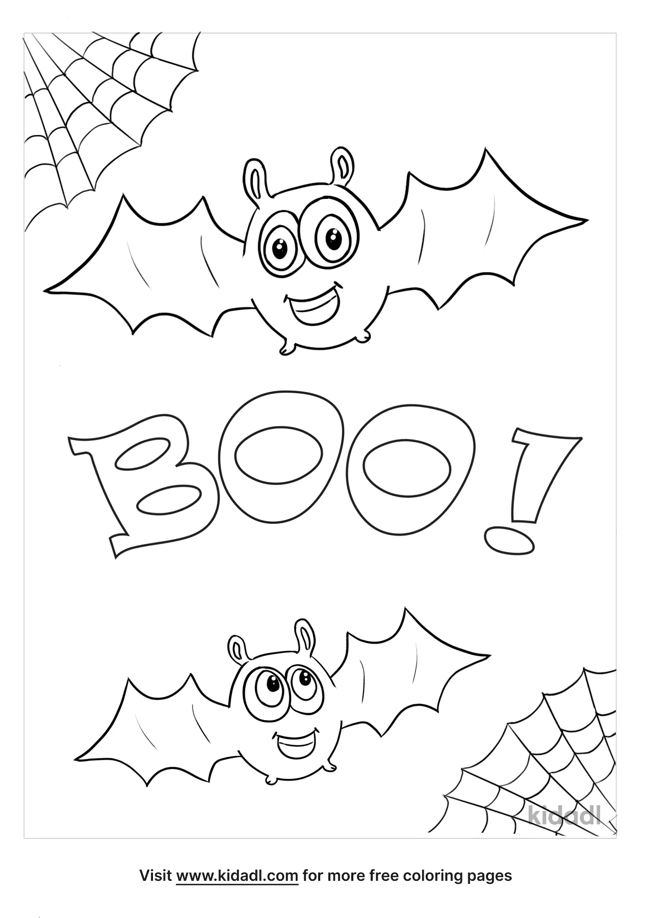 bats halloween coloring pages