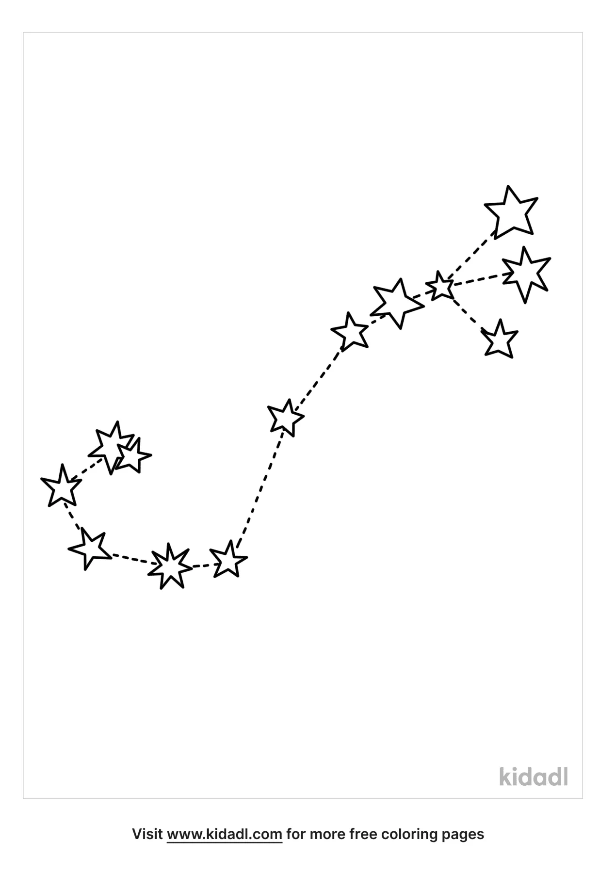 Free Scorpius Constellation Coloring Page | Coloring Page Printables ...