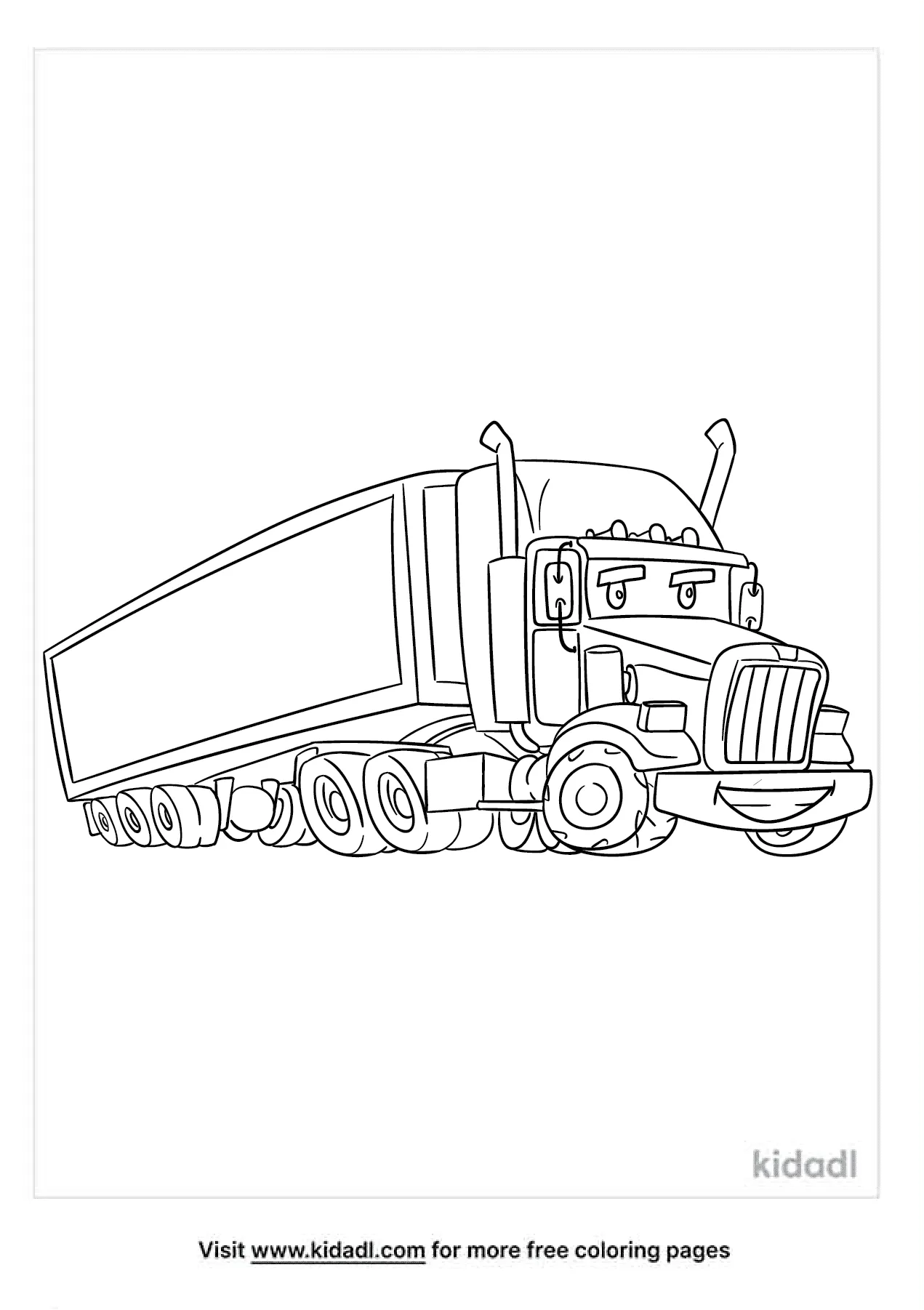 semi printable coloring pages