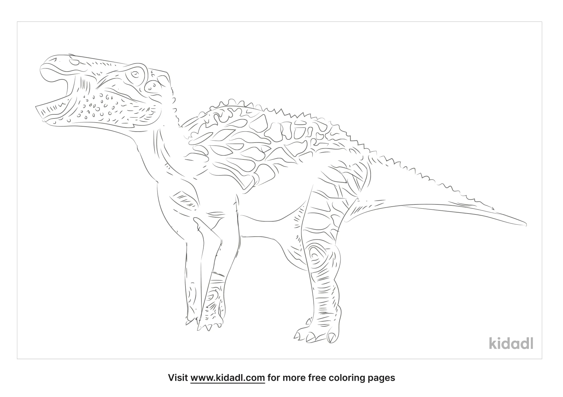Shantungosaurus Coloring Page