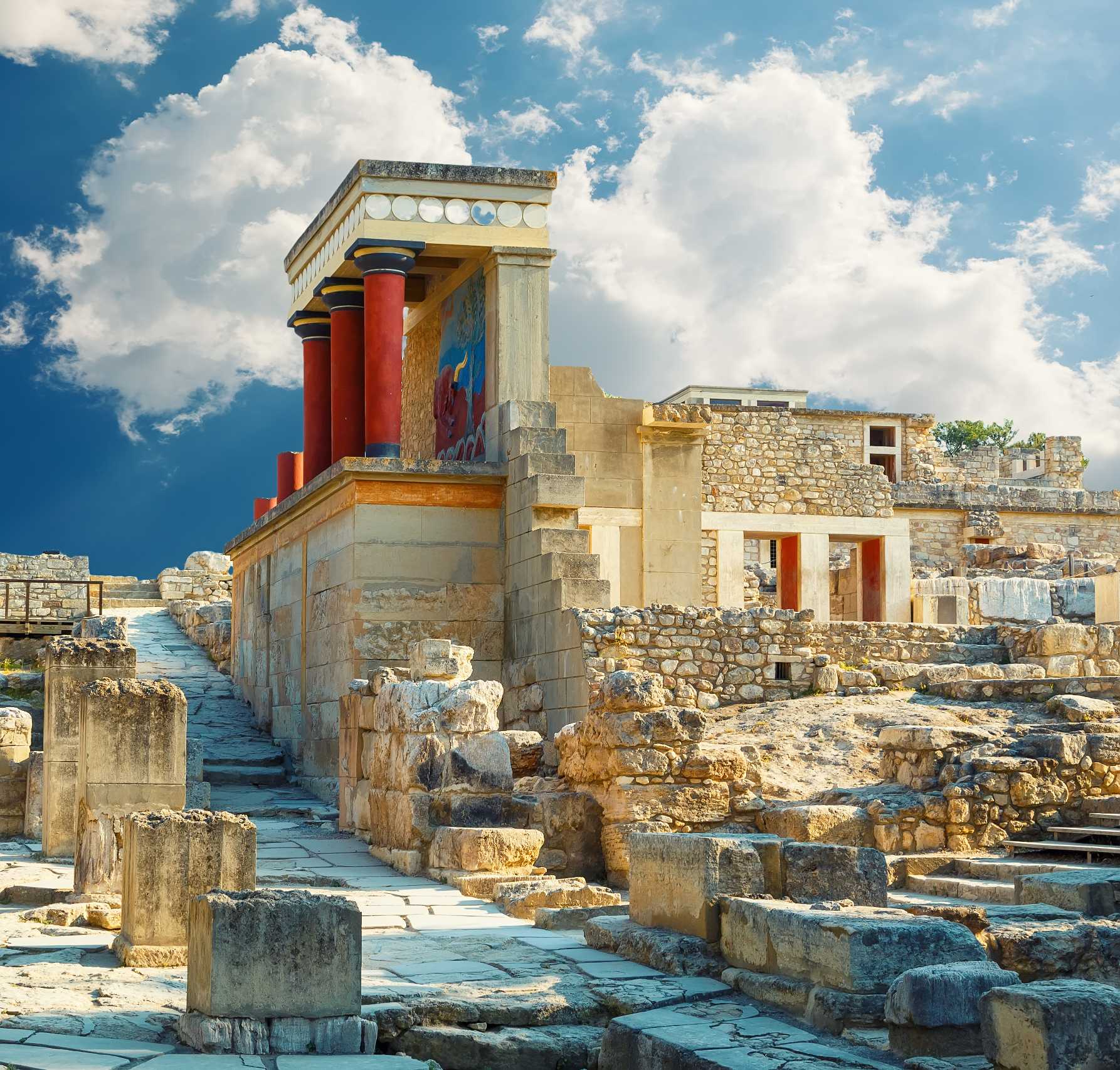 Knossos palace at Crete. Heraklion