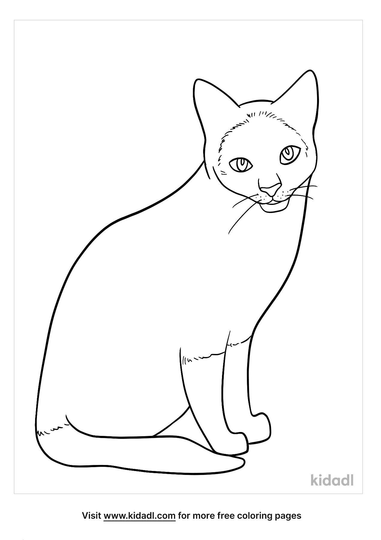 Siamese Cat Coloring Pages   Free Animals Coloring Pages   Kidadl