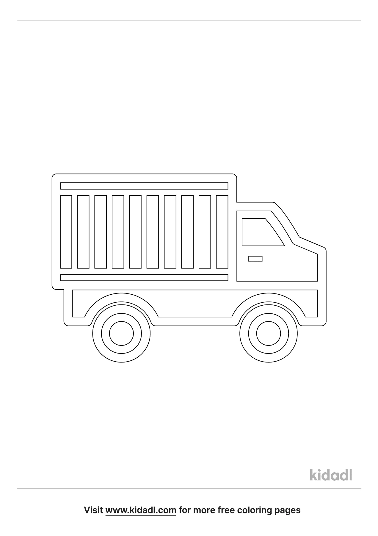 Simple Truck Coloring Page