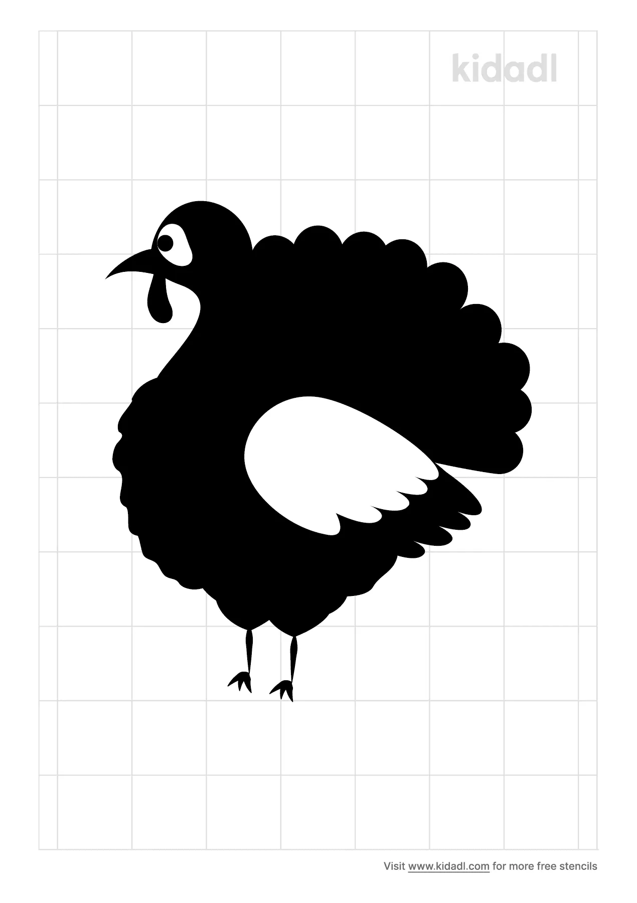 wild turkey stencil