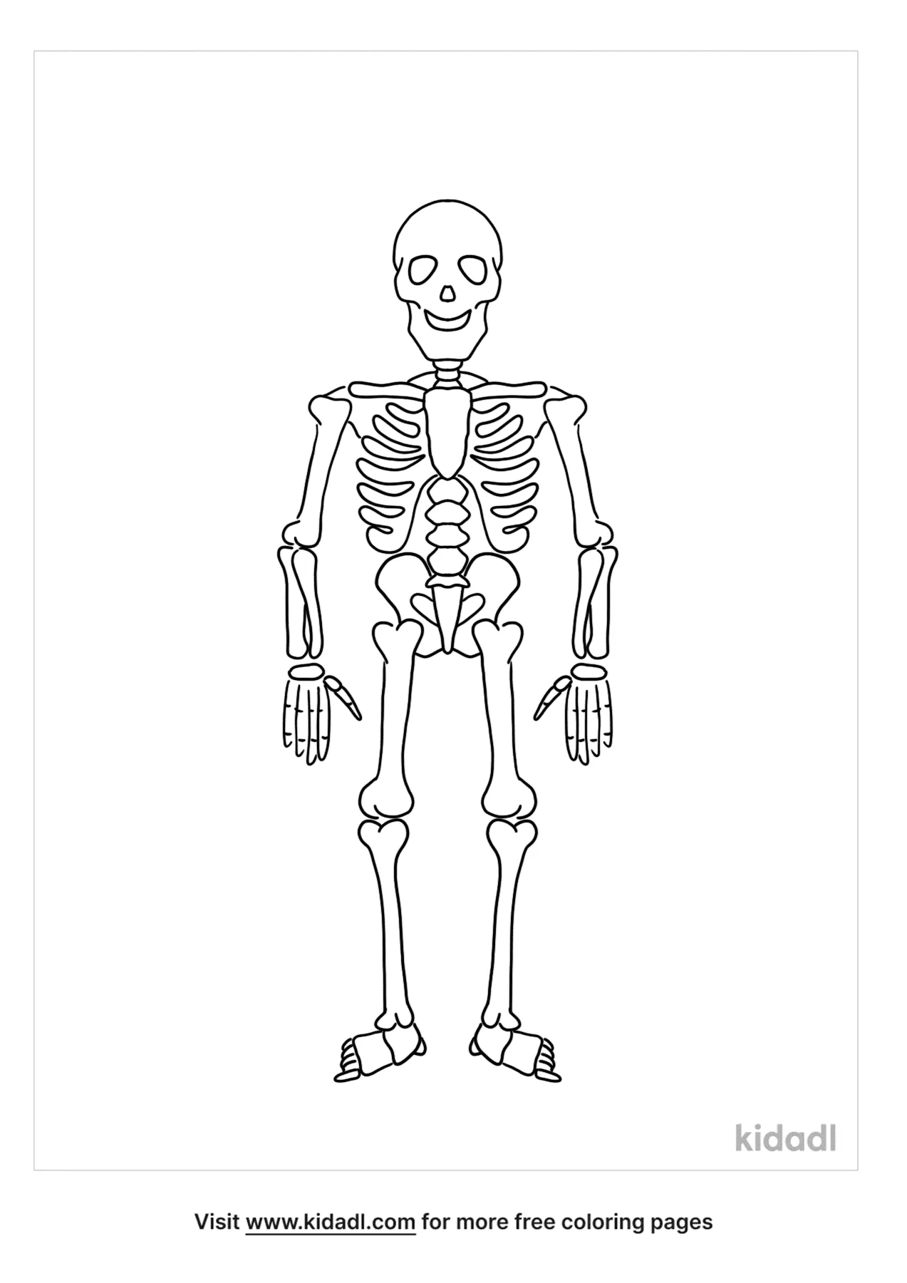 Skeletal System Coloring Page