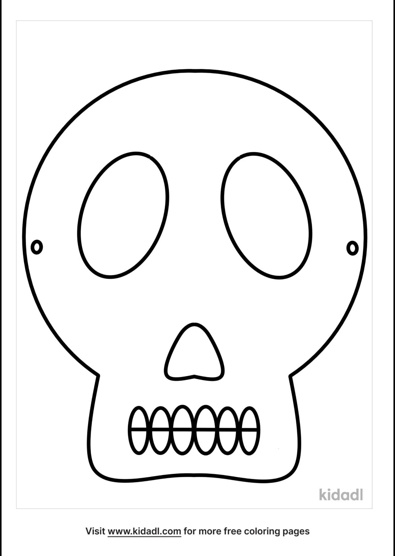 calavara mask coloring pages