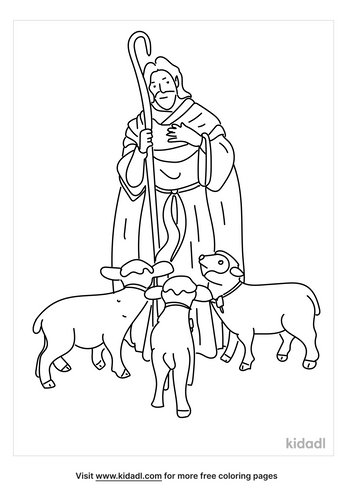 Psalm 23 Coloring Page | Free Bible Coloring Page | Kidadl