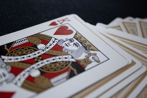 King of Hearts card with other cards of the deck