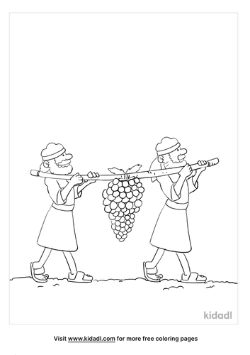 12 Spies Coloring Pages | Free Bible Coloring Pages | Kidadl