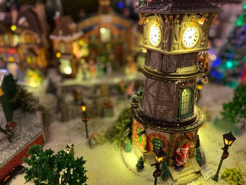 A miniature model of an elf city