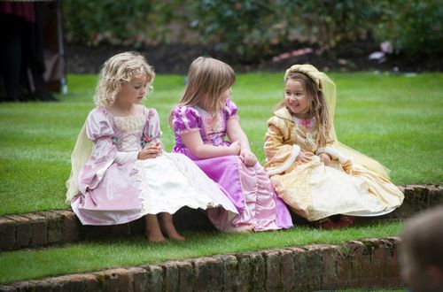 Dressing up like royalty can make the kids feel like a prince or princess for the day.
