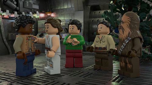 Still from the Lego Star Wars holiday special.