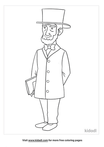 Abraham Lincoln Coloring Pages Free History Coloring Pages Kidadl