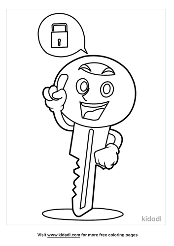 Key Coloring Pages | Free Cartoons Coloring Pages | Kidadl