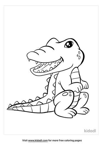 Alligator Coloring Pages Free Animals Coloring Pages Kidadl