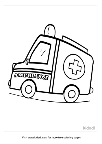 Ambulance Coloring Pages Free Vehicles Coloring Pages Kidadl