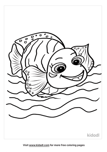 Angel Fish Coloring Pages Free Fish Coloring Pages Kidadl