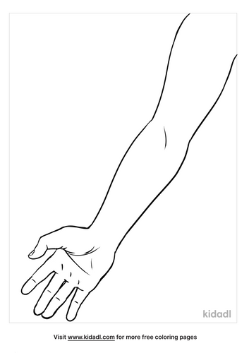 Arm Coloring Pages Free Human Body Coloring Pages Kidadl