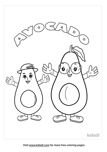 Avocado Coloring Pages Free Food Coloring Pages Kidadl