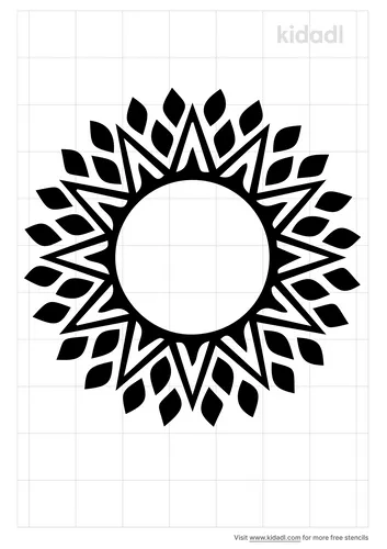 aztec-sun-stencil