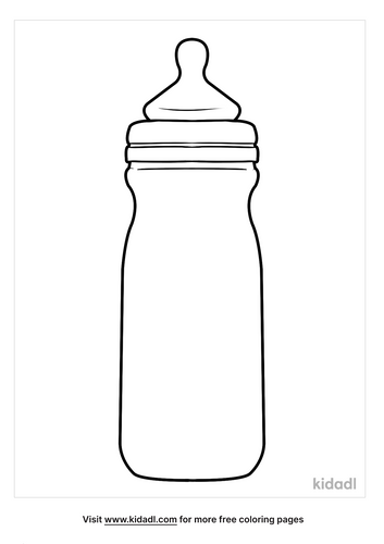 Baby Bottle Coloring Pages | Free At Home Coloring Pages | Kidadl