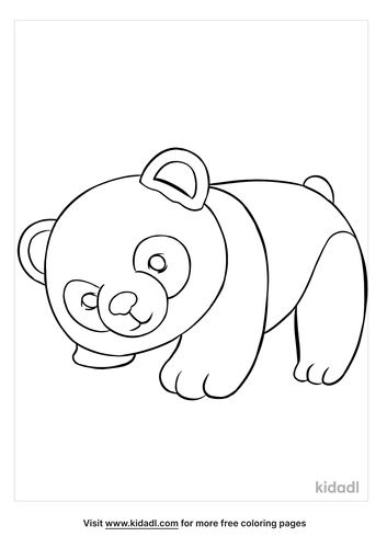 Baby Panda Coloring Pages Free Animals Coloring Pages Kidadl