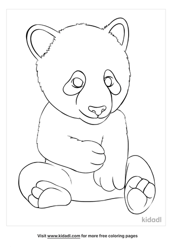 Baby Panda Coloring Pages Free Animals Coloring Pages Kidadl