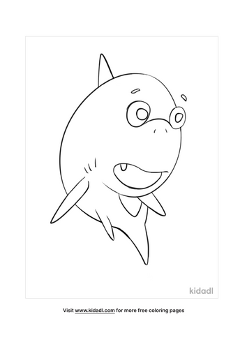 Baby Shark Coloring Pages Free Animals Coloring Pages Kidadl