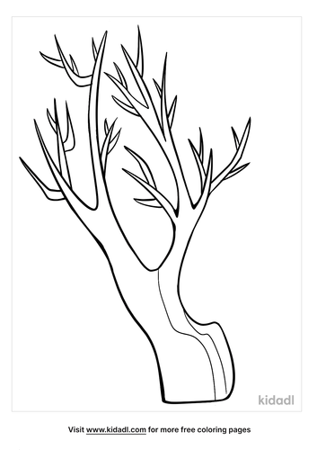 Bare Tree Coloring Pages Free Nature Coloring Pages Kidadl