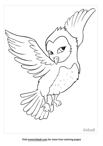 Barn Owl Coloring Pages Free Birds Coloring Pages Kidadl