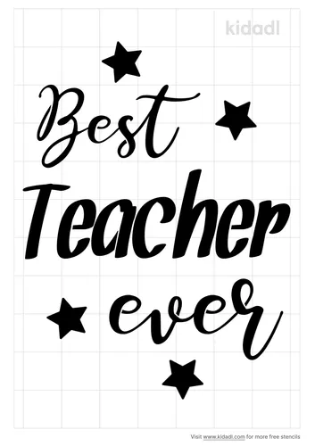 best-teacher-ever-stencil